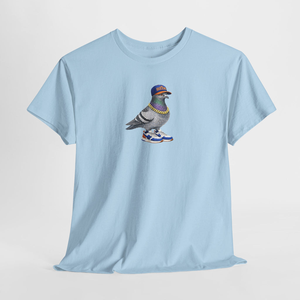 Customizable Queens NYC Pigeon T-Shirt | Baseball Fan Tee