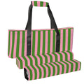 Pink and Green Stripes Mahjong Bag Set 3 Pieces