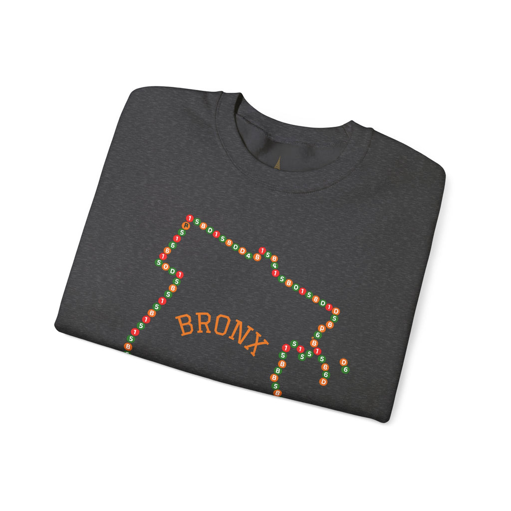 The Bronx Map Subway Signs Sweatshirt | NYC Crewneck Sweater