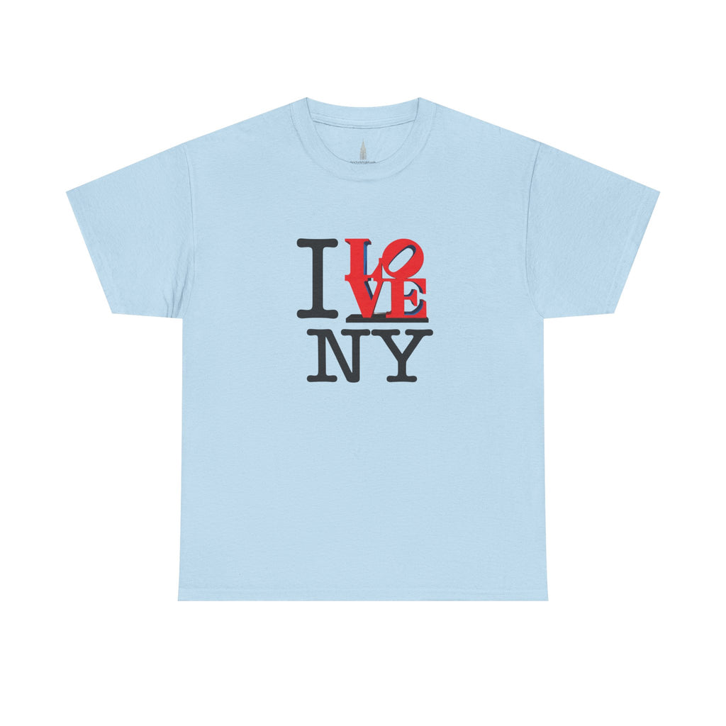 I Love NY Heavy Cotton Tee    NYC Gift Souvenir T-Shirt