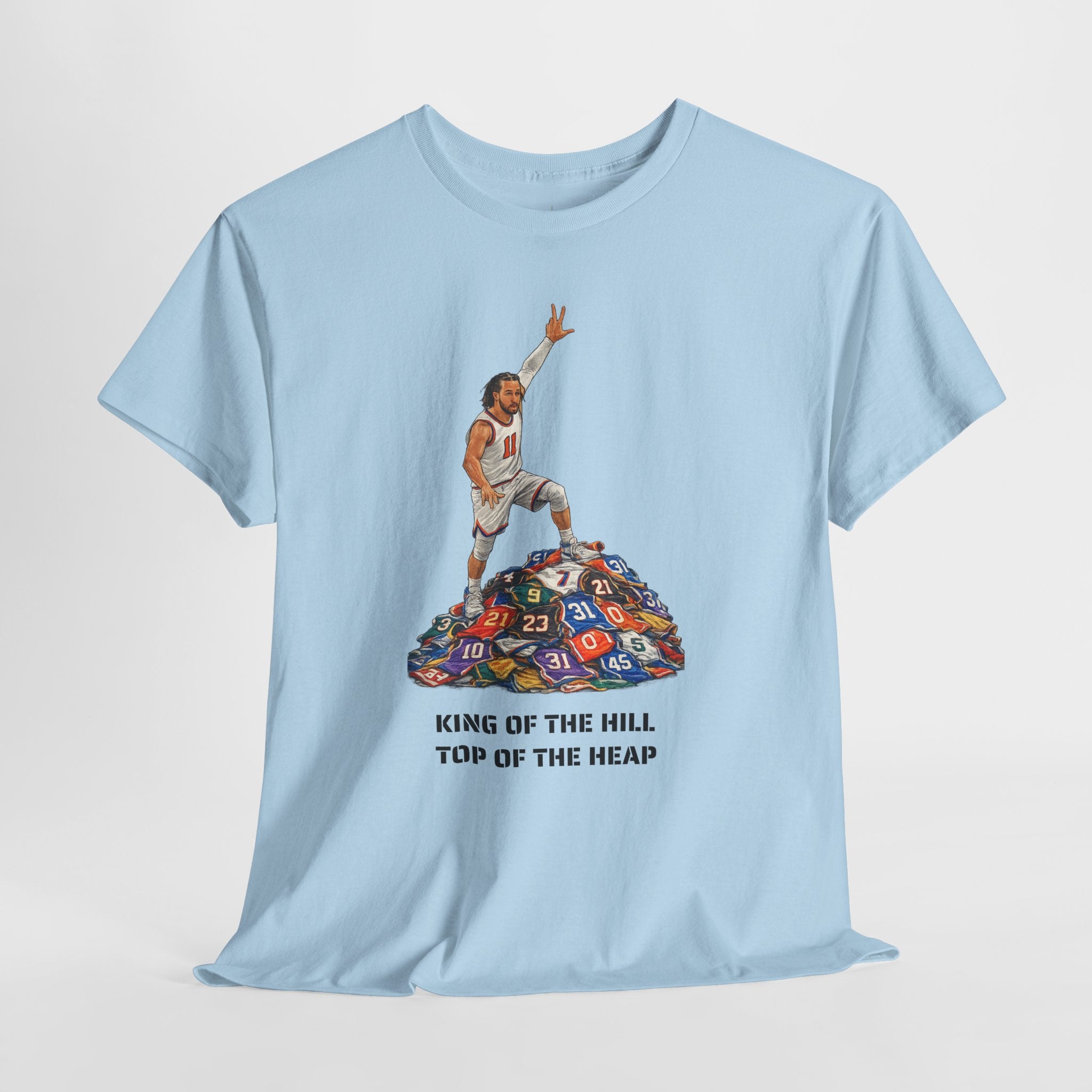 Jalen Brunson King of the Hill Top of the Heap Tee | New York New York Basketball T-Shirt