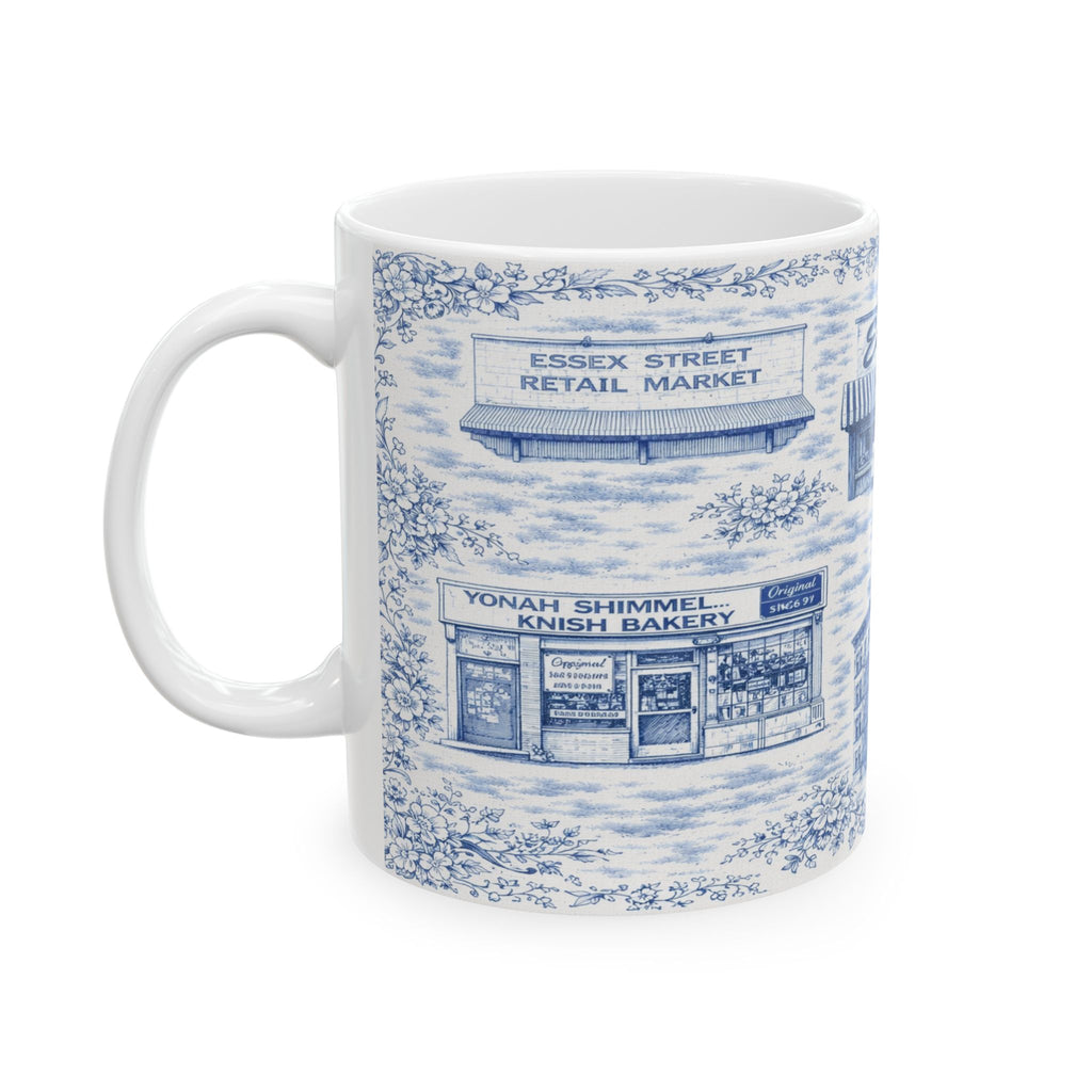 Lower East Side Blue Toile de Jouy Mug | NYC Chinoiserie Ceramic Mug