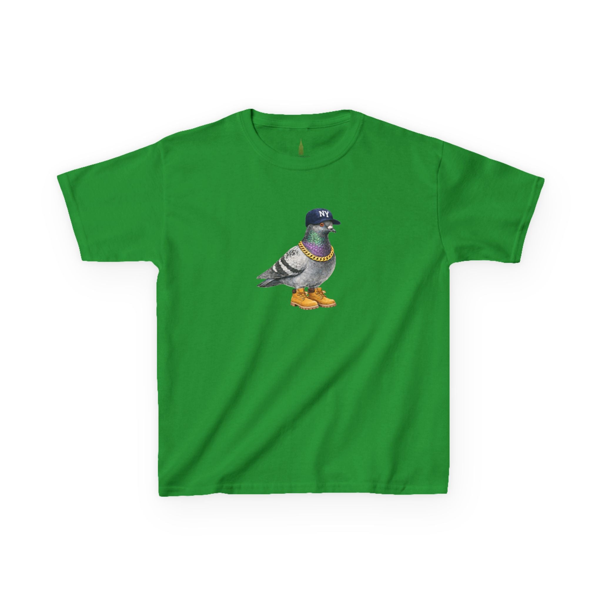 Customizable Bronx NYC Pigeon Kid Tee —  Cute Baseball Fan Bird T-Shirt for Children