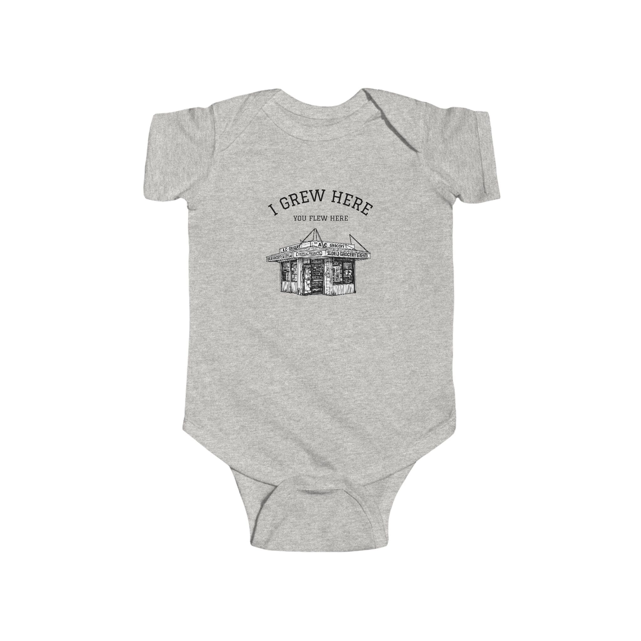 NYC Bodega Baby Bodysuit | I Grew Here You Flew Here baby onesie