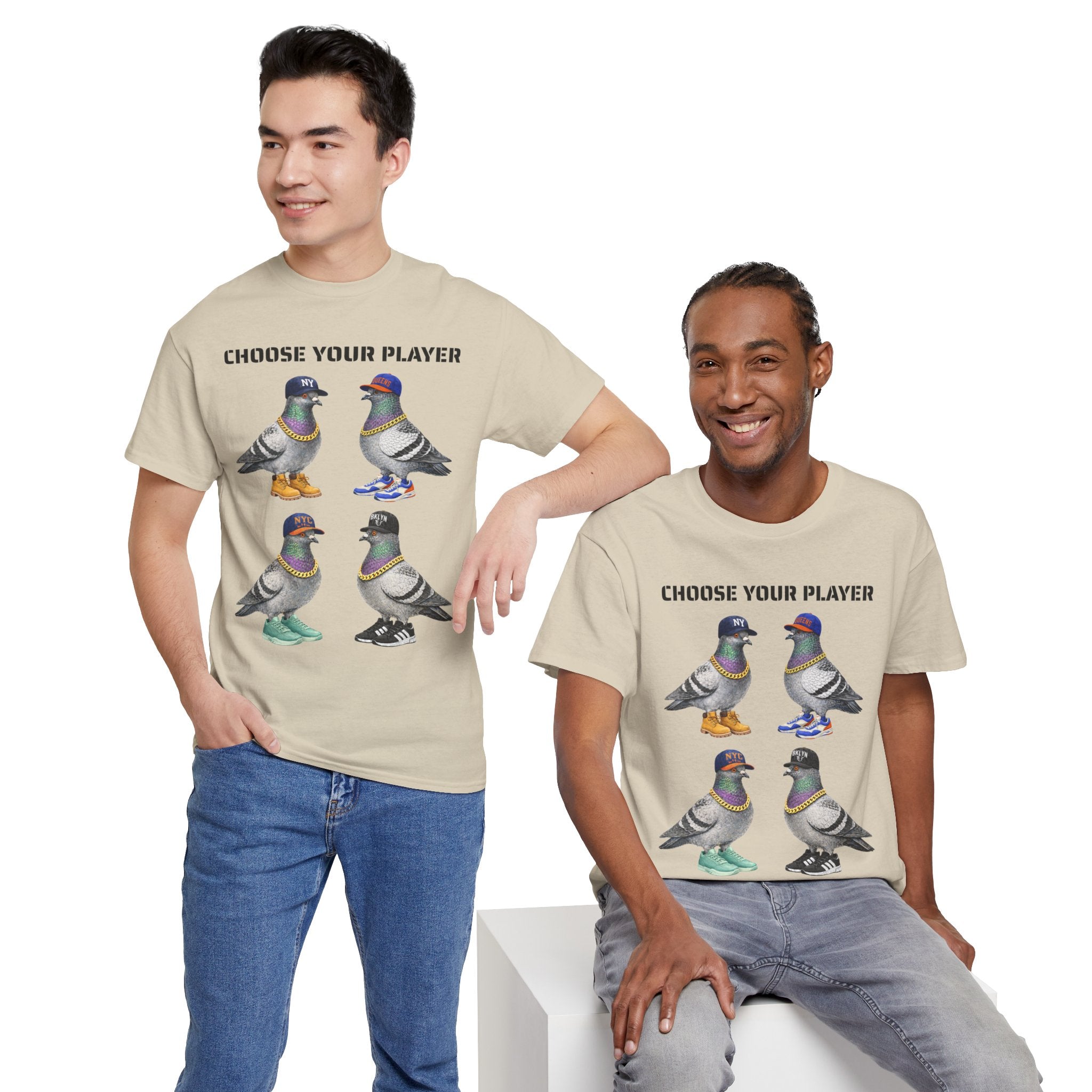 New York Sports Fan NYC Pigeon T-Shirt | NYC Baseball Basketball Fan Basketball Fan Tee