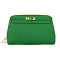 Canal Street Green PVC Leather Makeup Bag