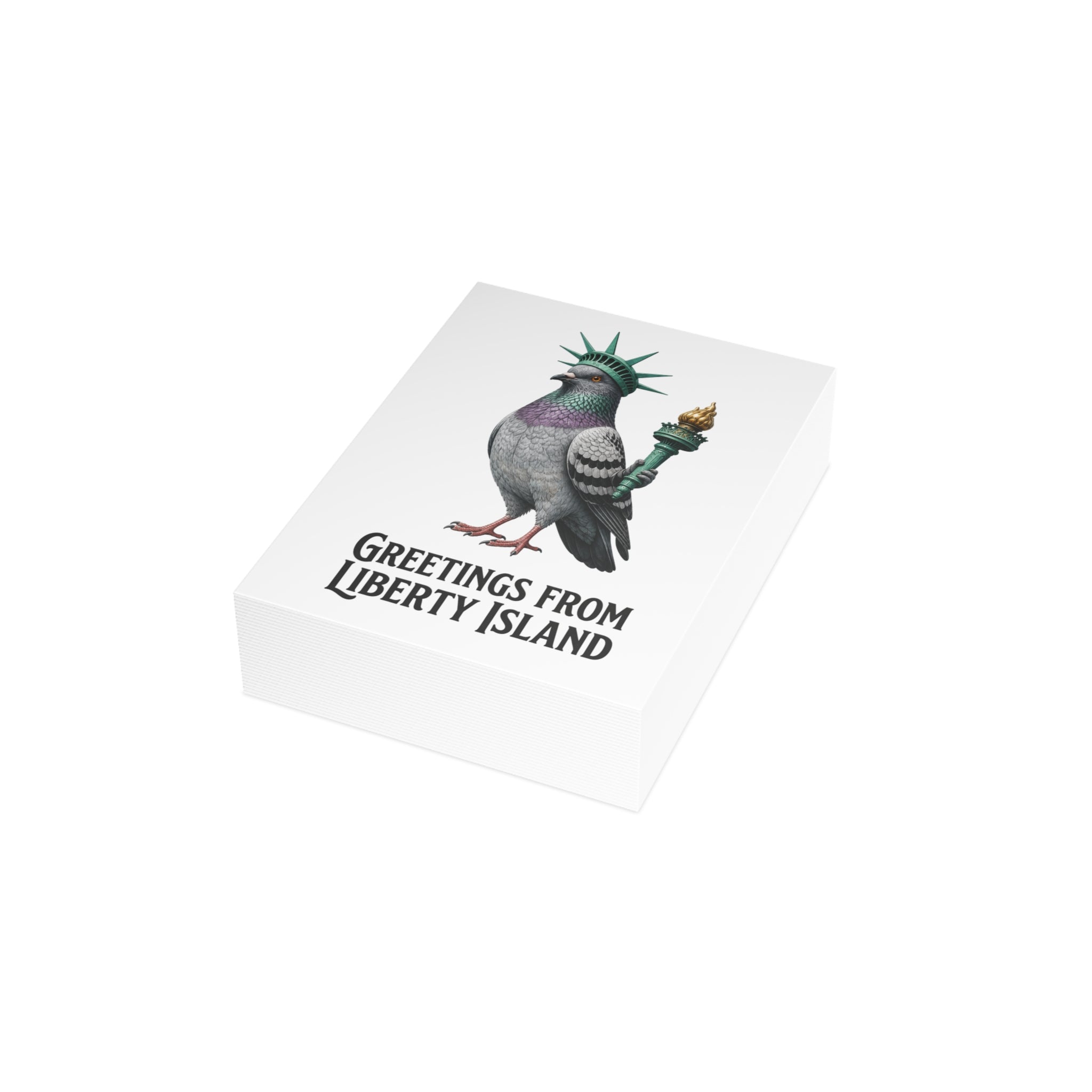 Liberty Island NYC Pigeon Postcard Bundle (envelopes included)