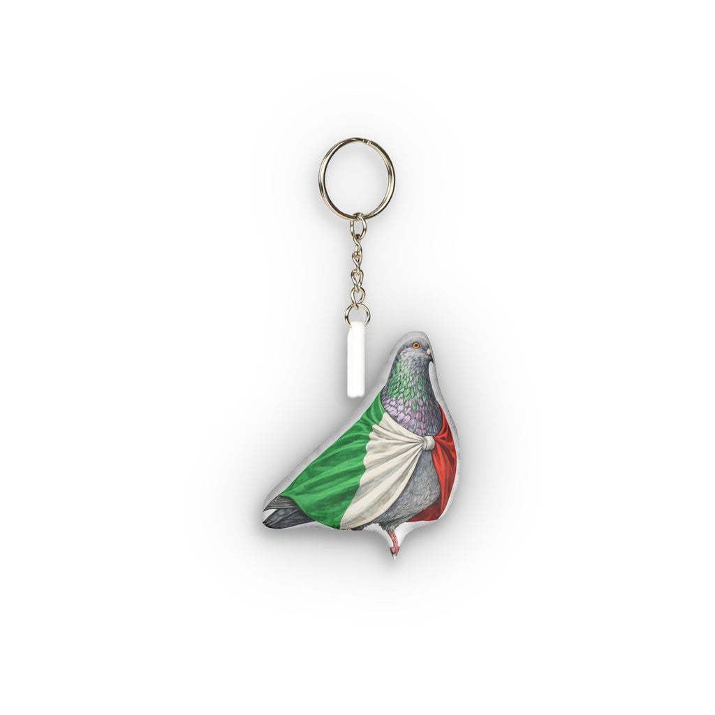 Italy International Pigeon Mini Plush Keychain | Bird Lovers Plushie Bag Charm