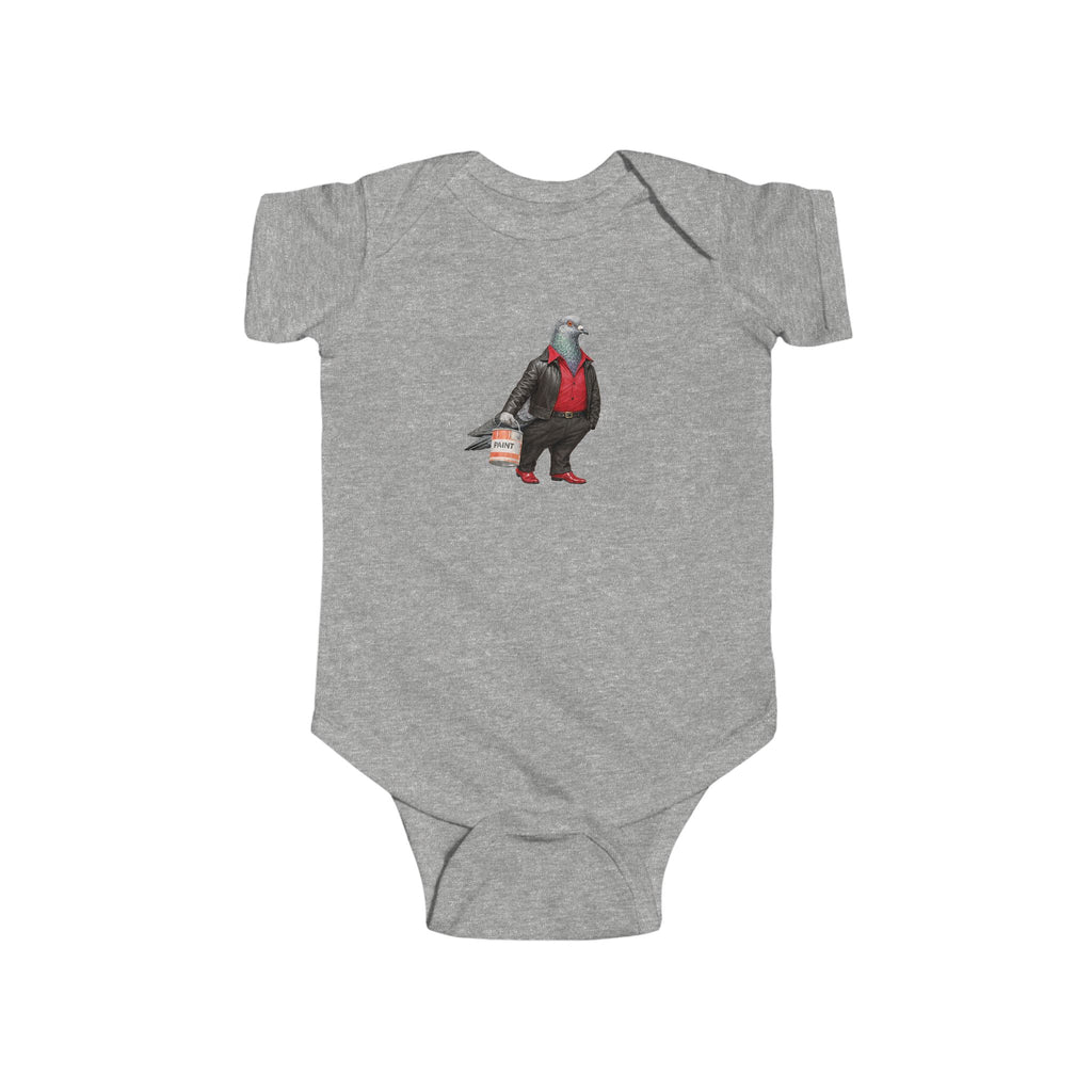 Customizable Bay Ridge NYC Pigeon Baby Onesie | New Yorker Reveal Infant Bodysuit