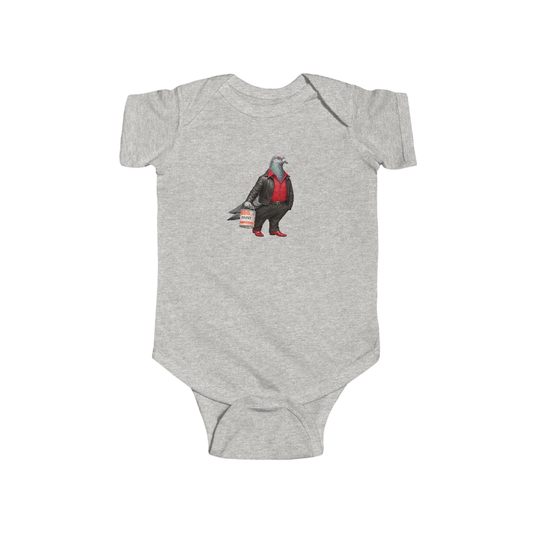 Customizable Bay Ridge NYC Pigeon Baby Onesie | New Yorker Reveal Infant Bodysuit