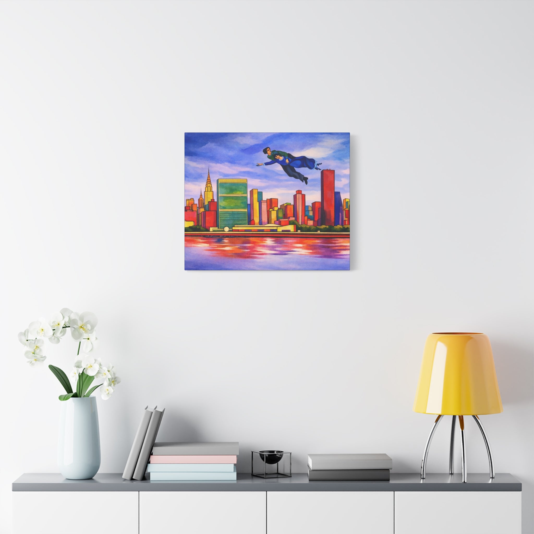 Over The Town Marc Chagall-inspired Manhattan Skyline NYC Canvas