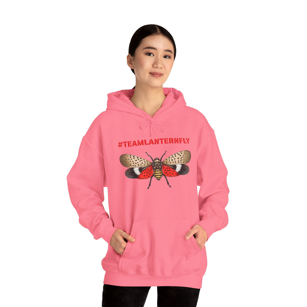 NYC Spotted Lanternfly Hoodie — Team Lanternfly Hooded Pullover Sweatshirt