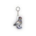 Queens NYC Pigeon Mini Plush Keychain | New York Baseball Fan Bird Lovers Plushie Bag Charm