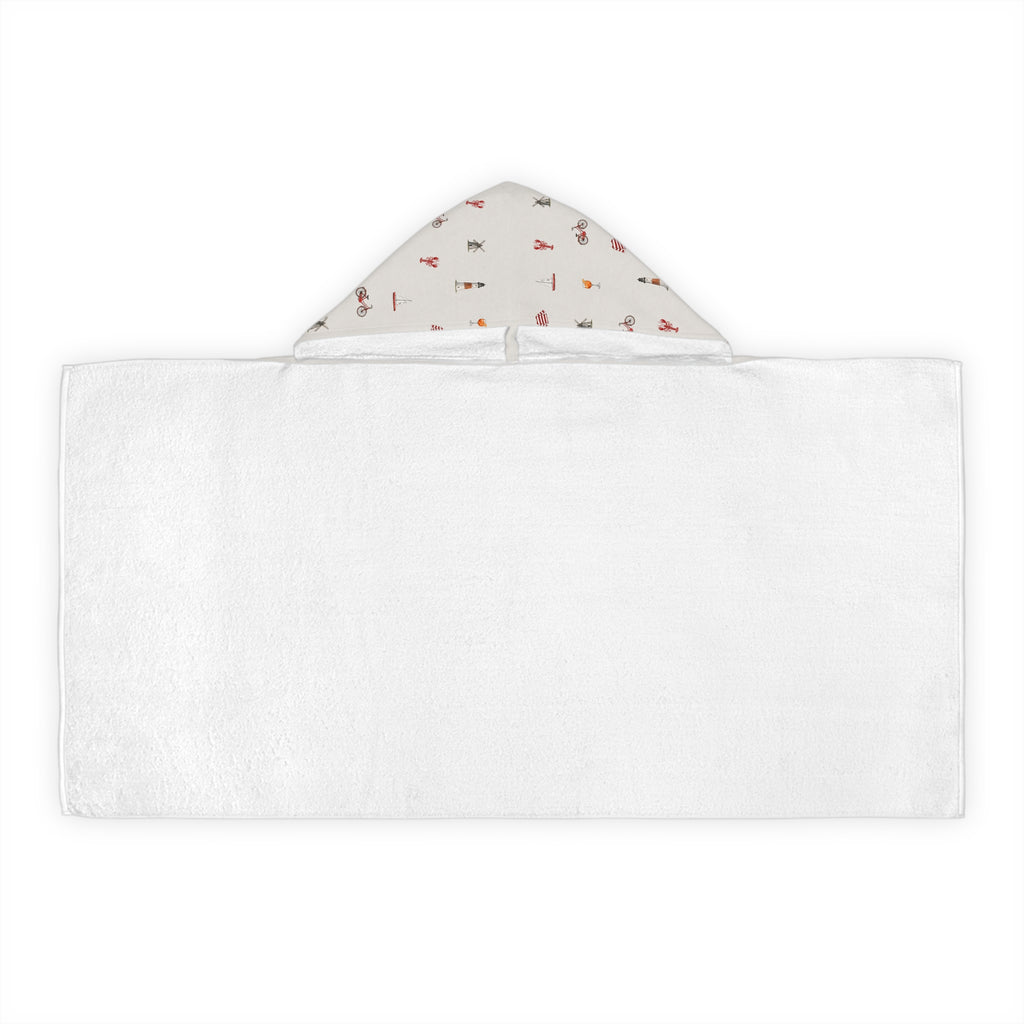 Icons of the Hamptons Heather Gray Hooded Kids Towel