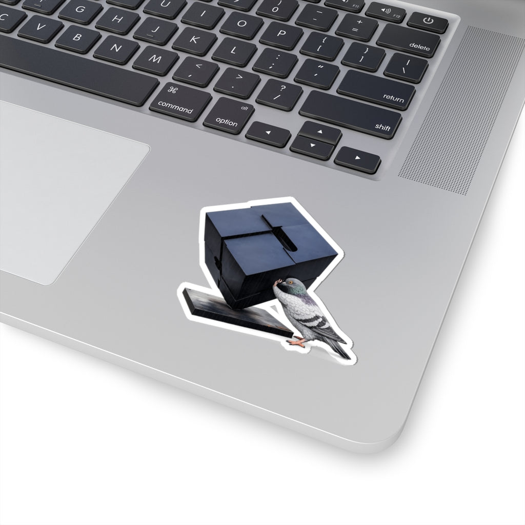 Astor Place NYC Pigeon 3" x 3" Sticker