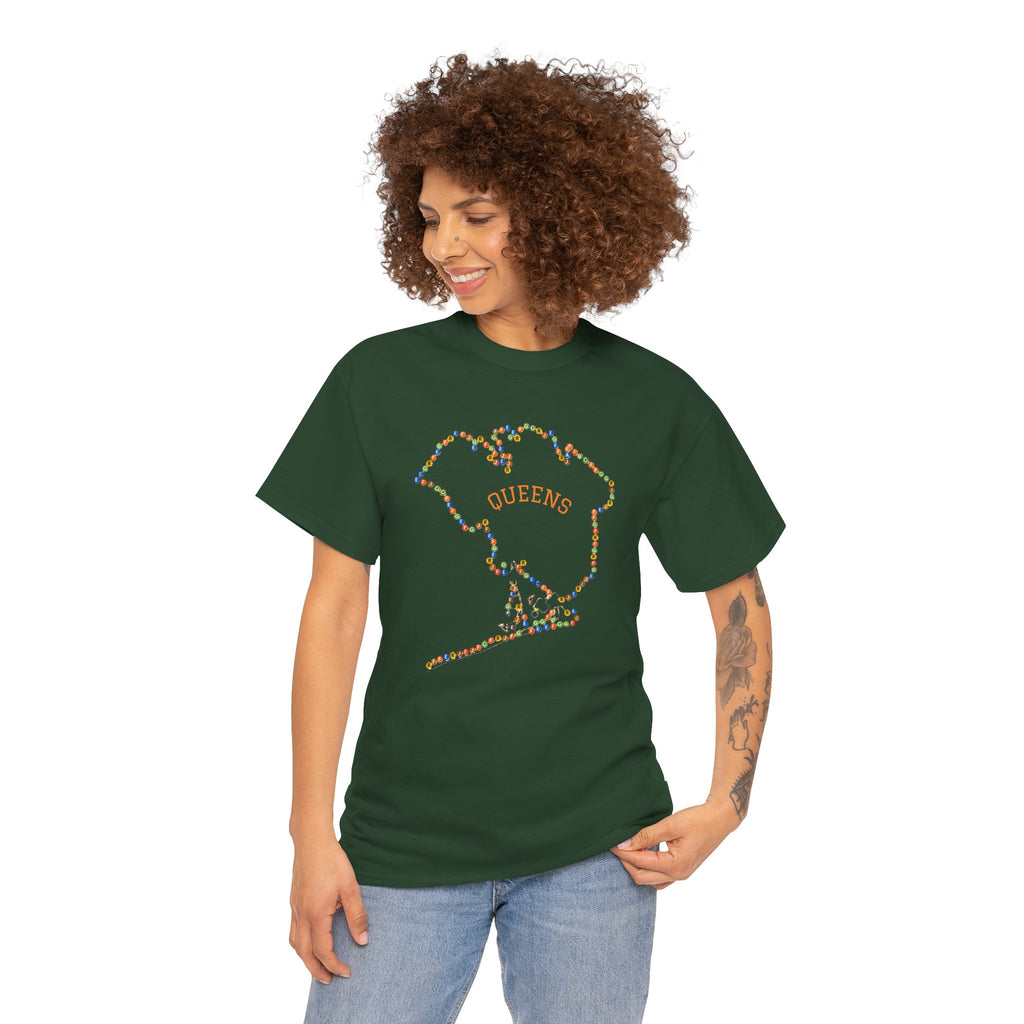 Queens Map Subway Signs T-Shirt | NYC Subway Tee