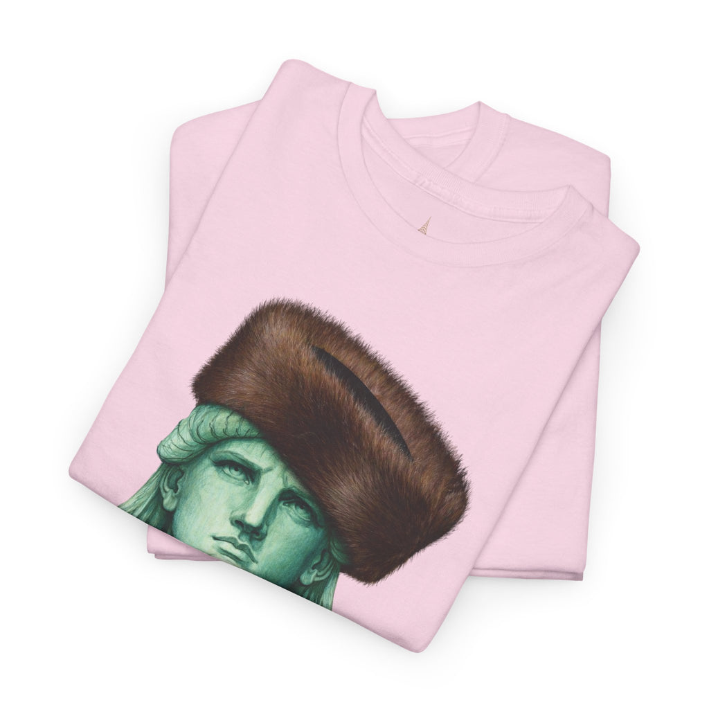 Statue of Liberty Crowned with Shtreimel T-Shirt | NYC Statue Tee