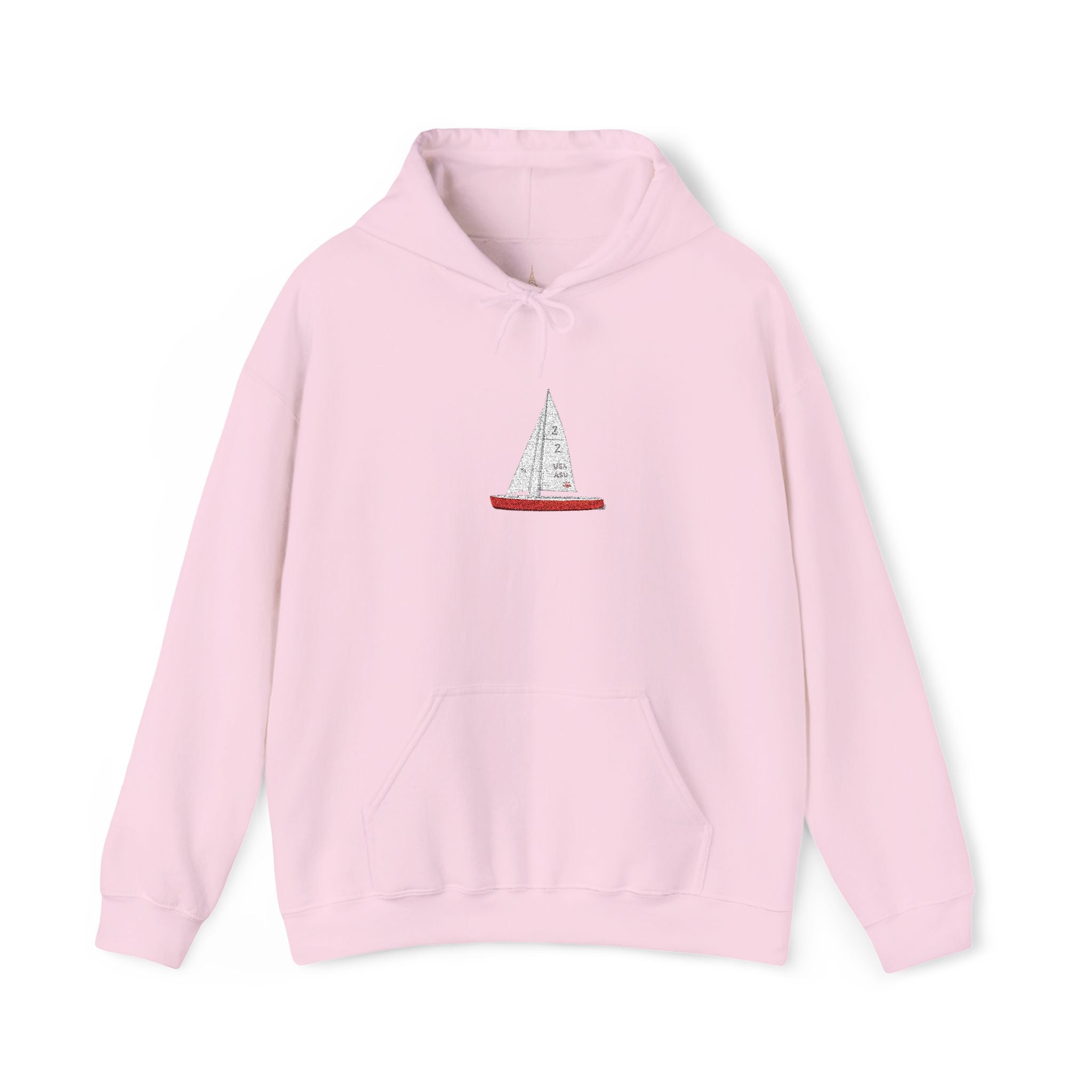 Central Park Model Sailboat Embroidered NYC Hoodie   Unisex New York Embroidery Sailboat Hooded Sweatshirt