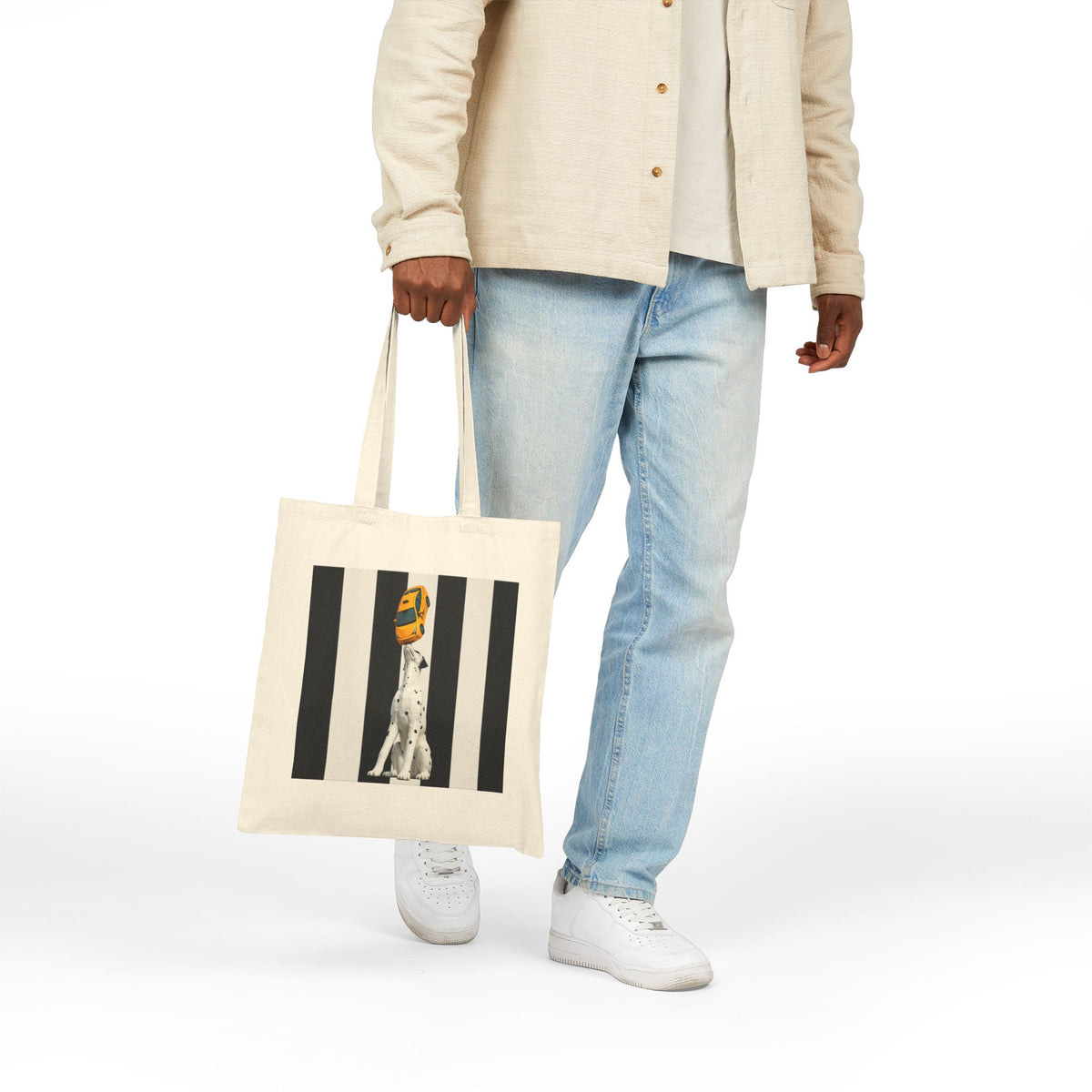 East 34th Street Dalmatian Tee Subway Tote Bag | Spot Dog Statue Bag