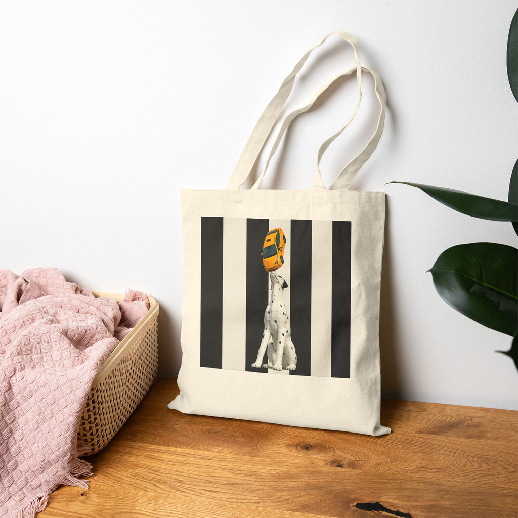 East 34th Street Dalmatian Tee Subway Tote Bag | Spot Dog Statue Bag