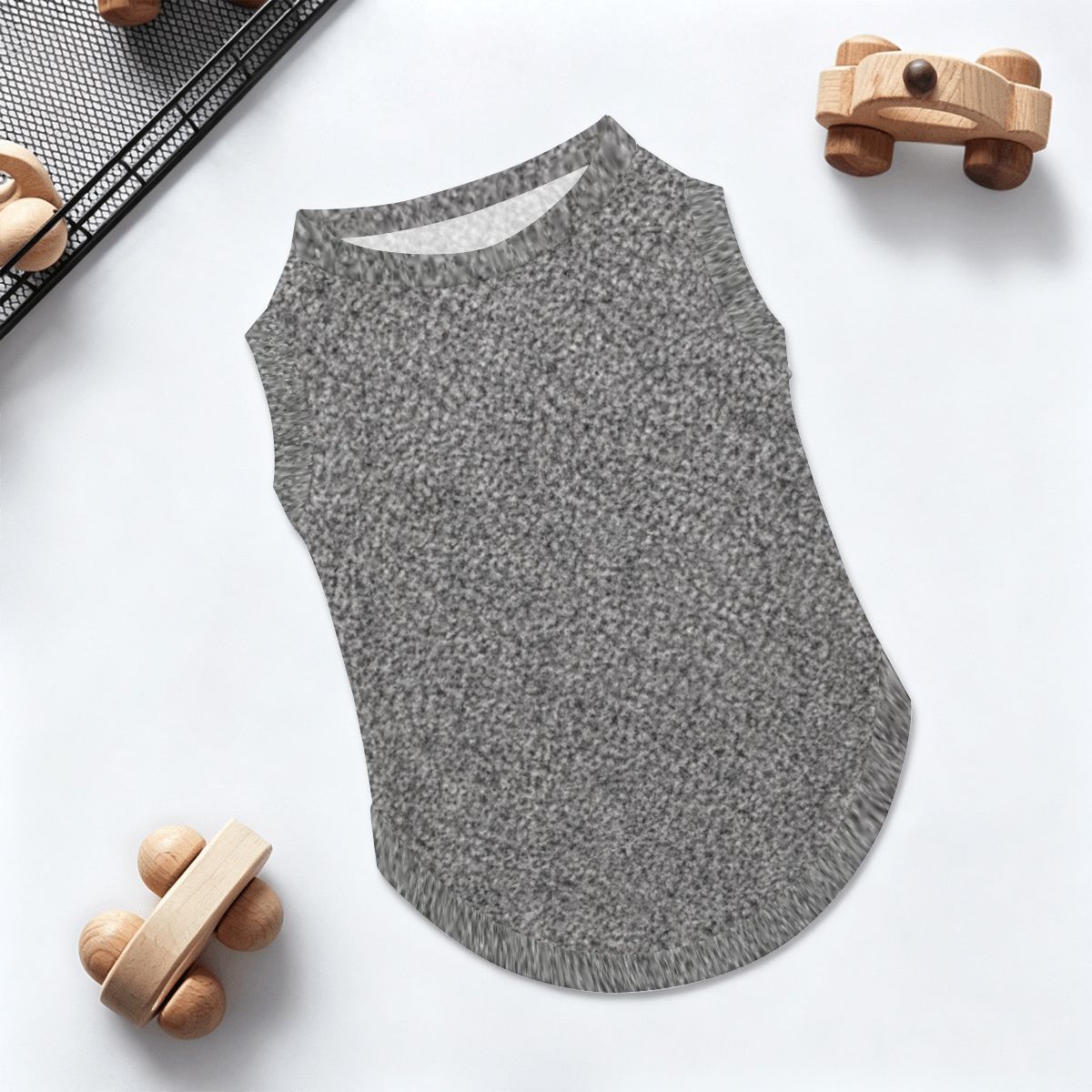 Financial District Gray Polyester Small Dog Vest   FiDi Finance Bro Dog