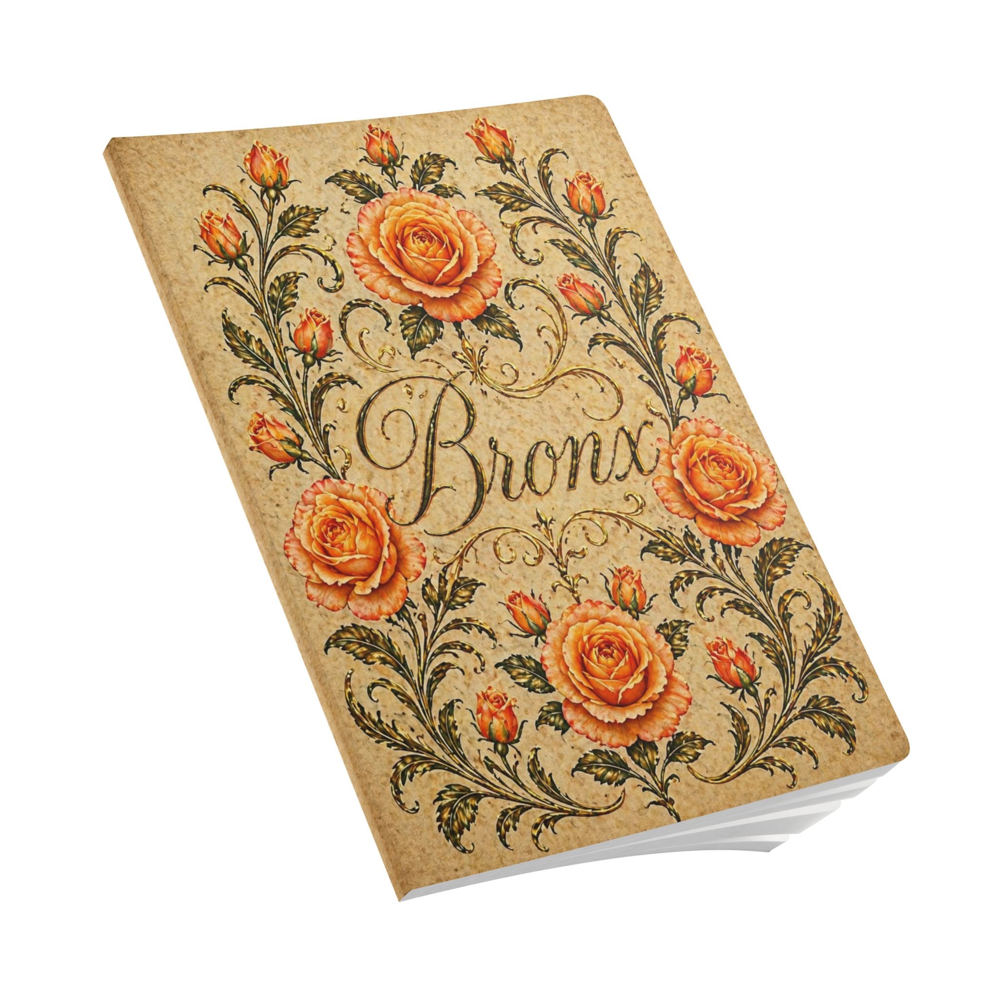 Bronx Vintage-style Floral Journal — Bronx Garden Softcover Notebook