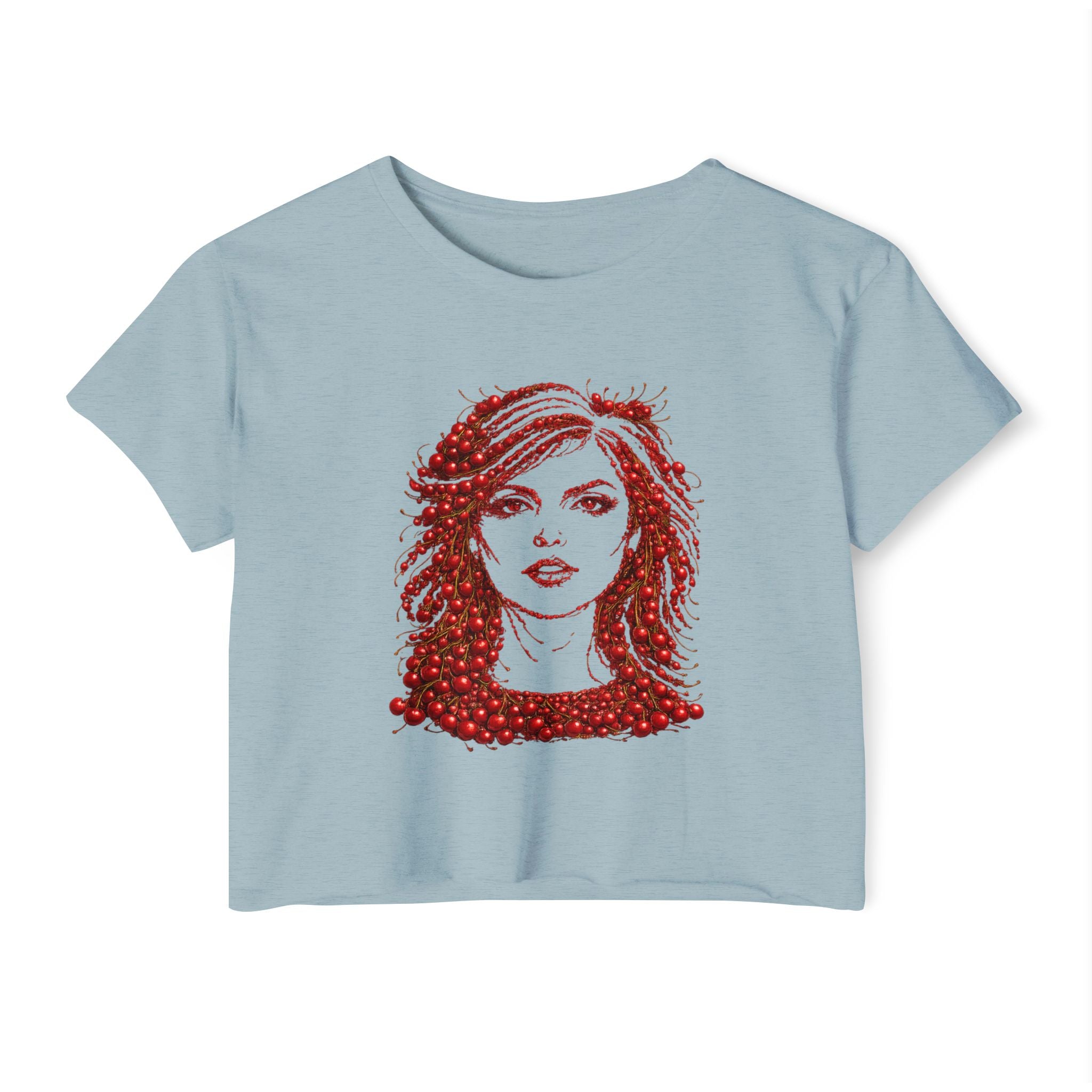 Cherry Debbie Harry Crop Top T-shirt   Music Tee