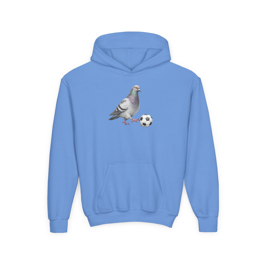 Sudadera con capucha personalizable de paloma de Corona NYC para niños | Sudadera con capucha para niños amantes de las aves y jugadores de fútbol de Nueva York