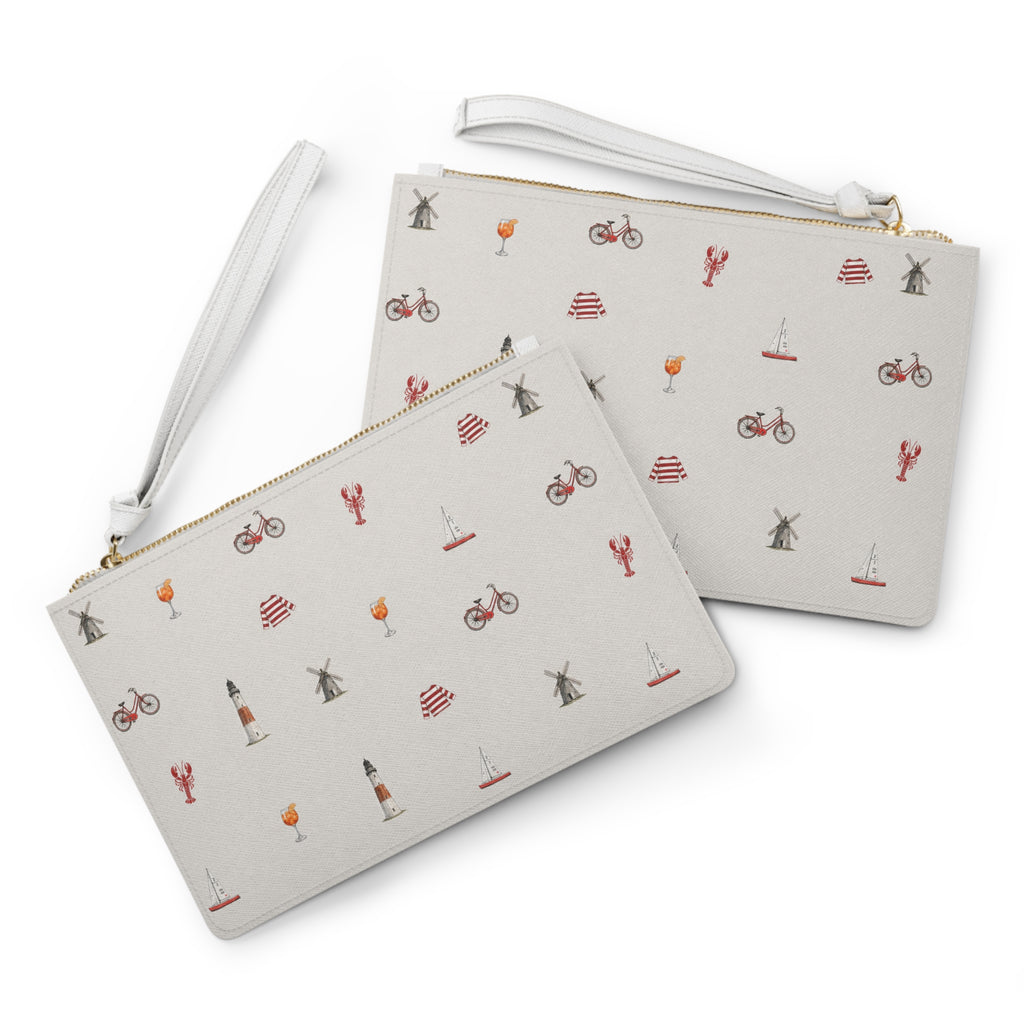 Icons of the Hamptons Heather Gray Clutch