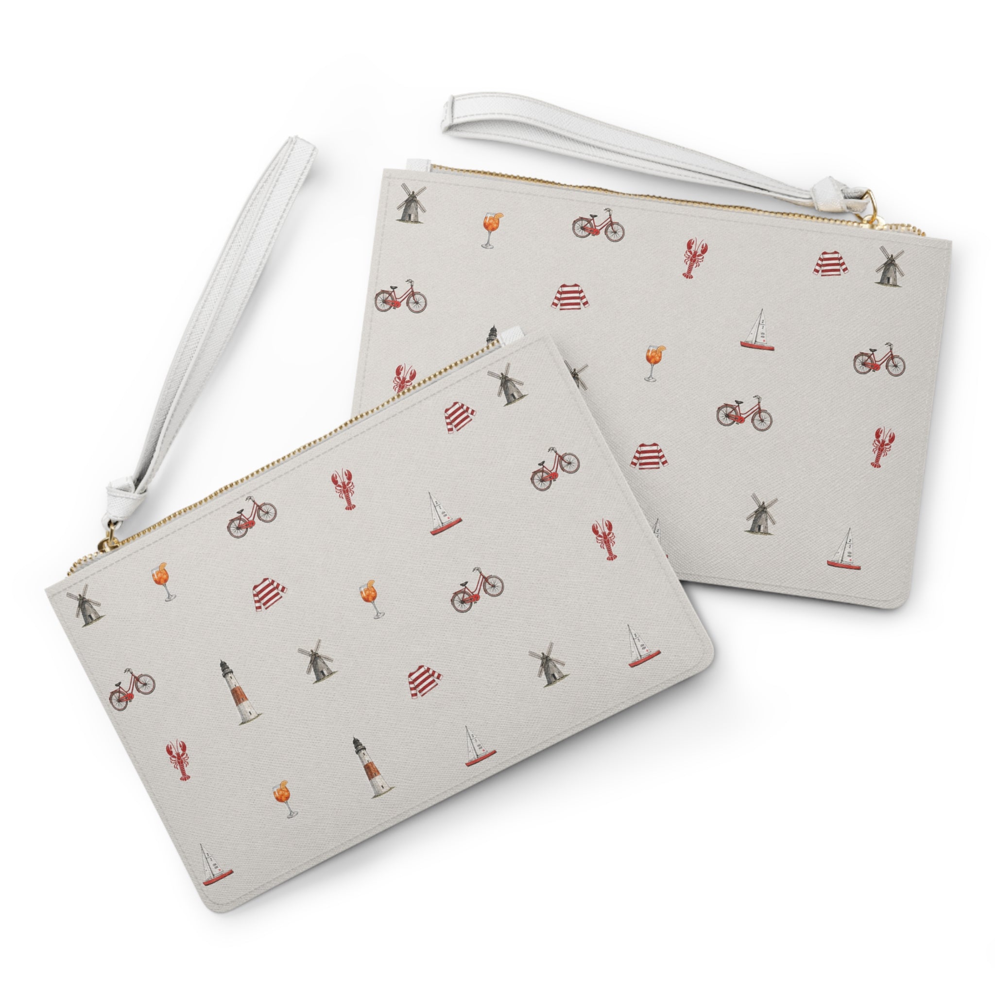 Icons of the Hamptons Heather Gray Clutch