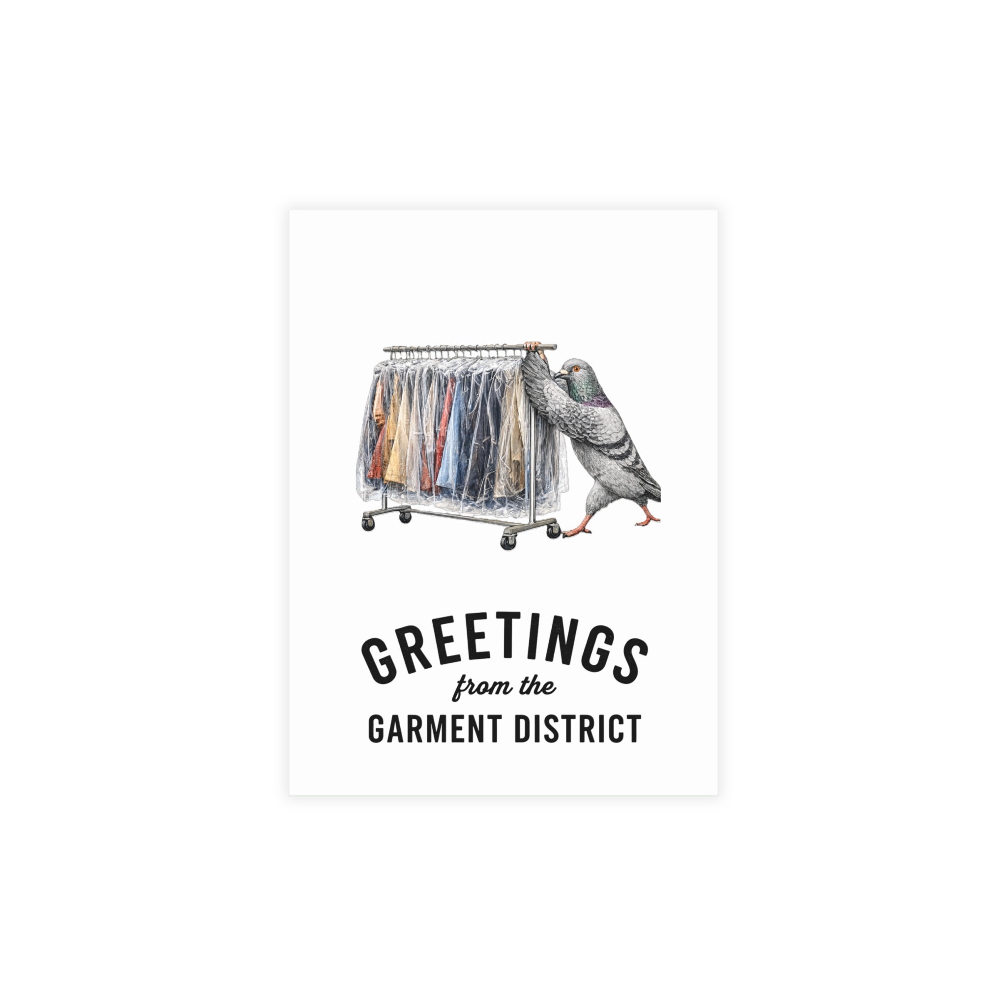 Garment District NYC Pigeon Postcard Bundle (envelopes included)