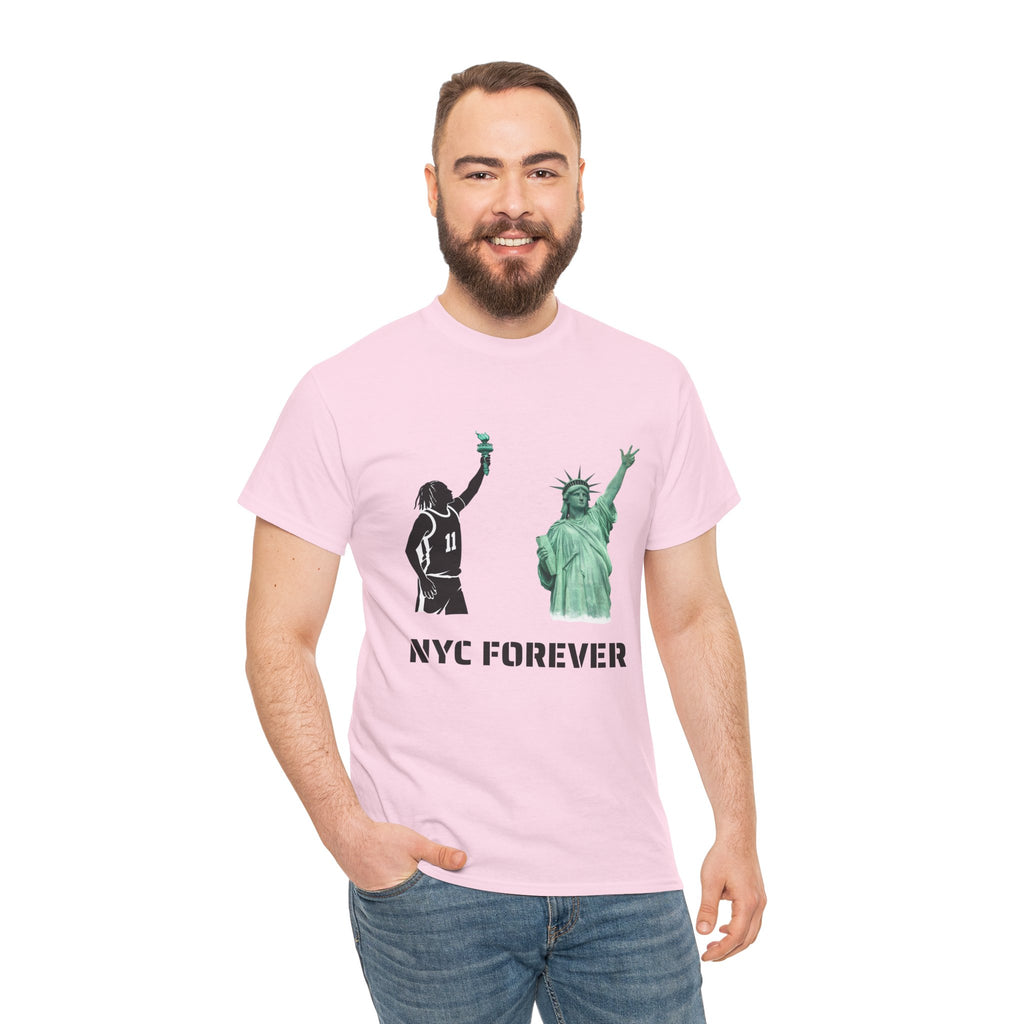 New York Forever Basketball Tee | Jalen Brunson Statue of Liberty T-Shirt