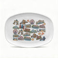 Icons of Brooklyn Melamine Bagel Tray Melamine Decorative Plate