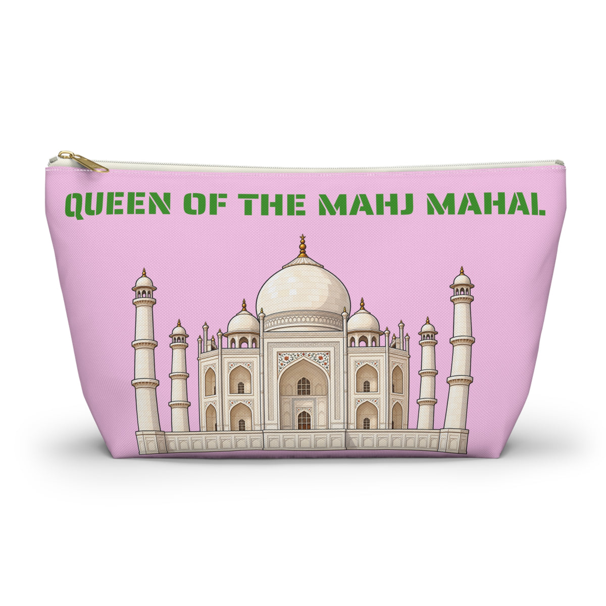 Queen of the Mahj Mahal Mahjong Tile Pouch —  T-Bottom Travel Bag