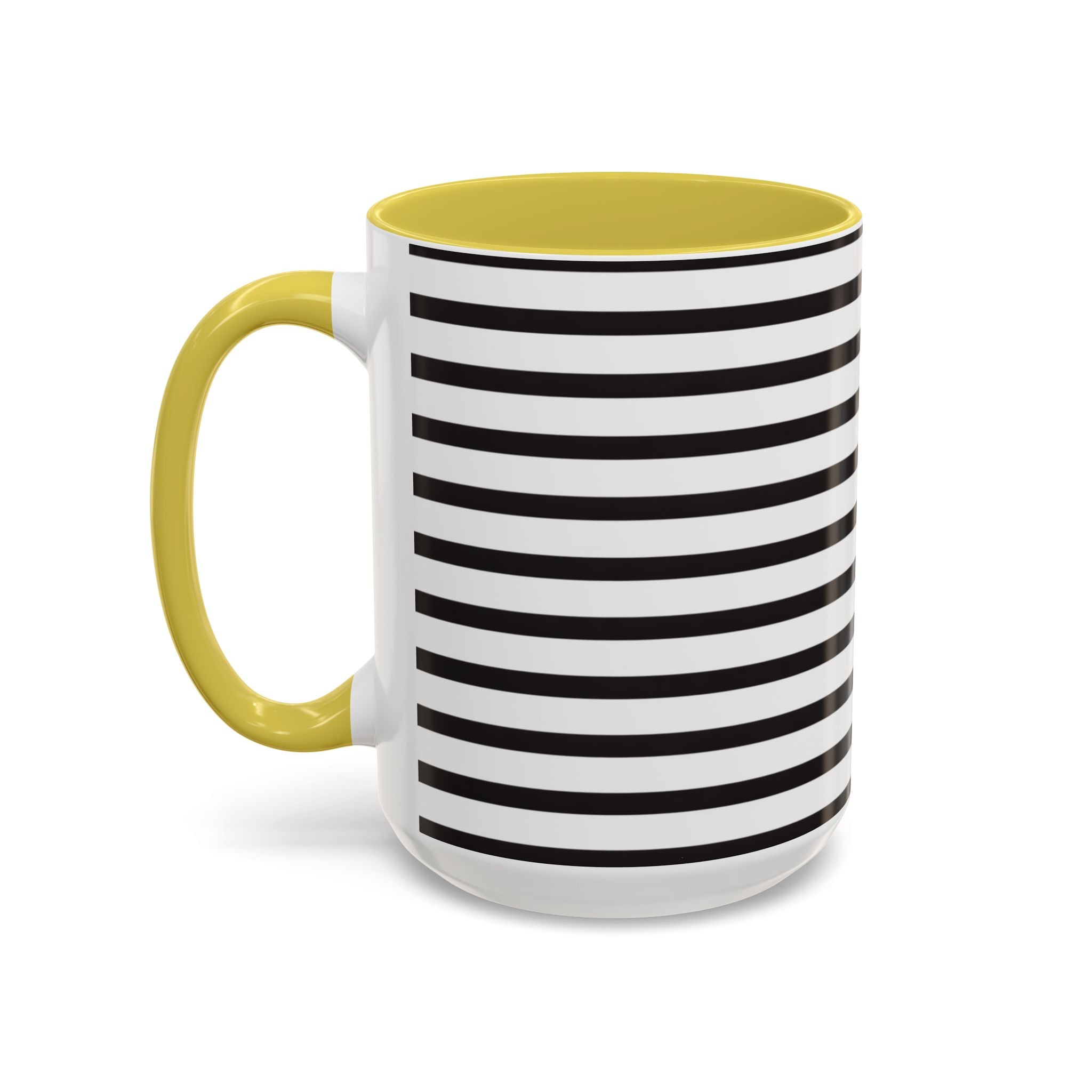 Rainy Day Stripes Mug | Yellow Coffee Cup