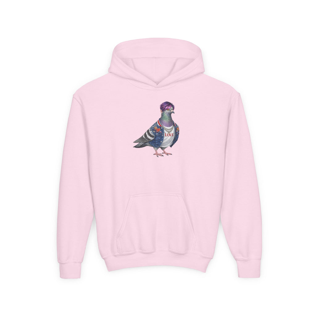 Sudadera con Capucha Personalizable para Niños Koreatown NYC Pigeon NYC | Sudadera con Capucha para Niños Amantes de las Aves Estrella de KPop de Nueva York