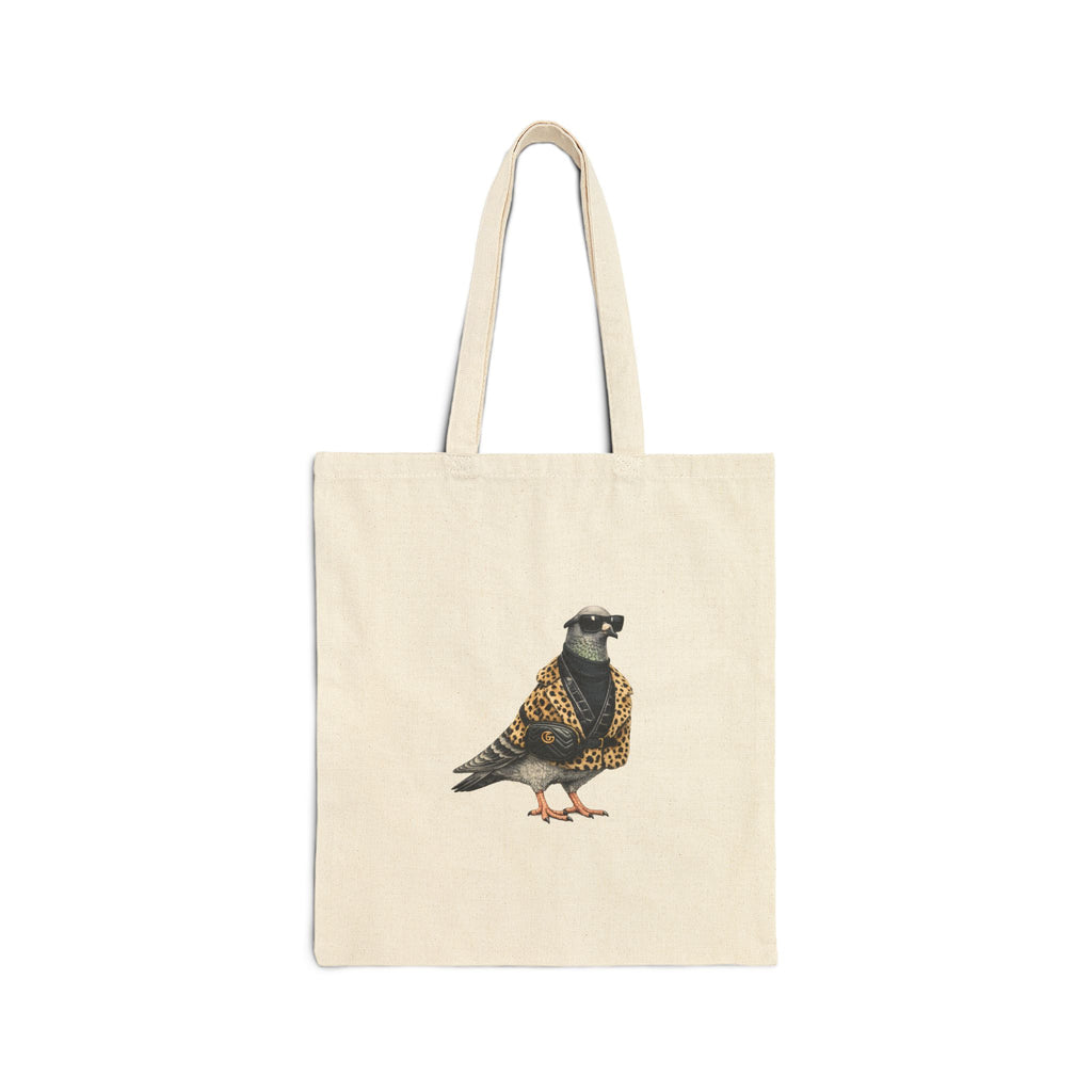 Customizable Staten Island NYC Pigeon Subway Tote Bag | New York City Bird Lovers Tote