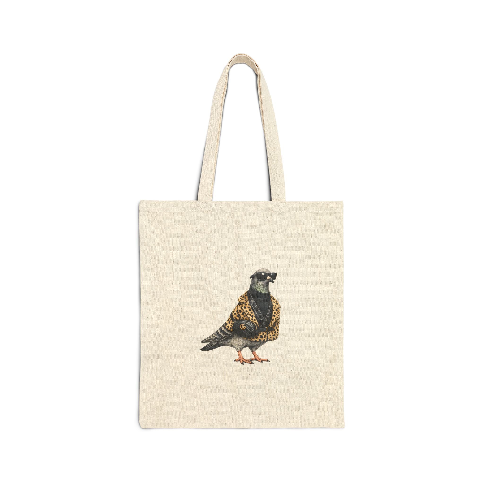 Customizable Staten Island NYC Pigeon Subway Tote Bag | New York City Bird Lovers Tote