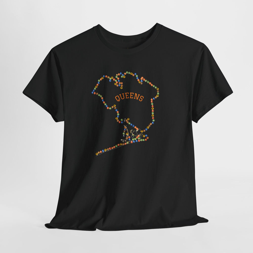 Queens Map Subway Signs T-Shirt | NYC Subway Tee