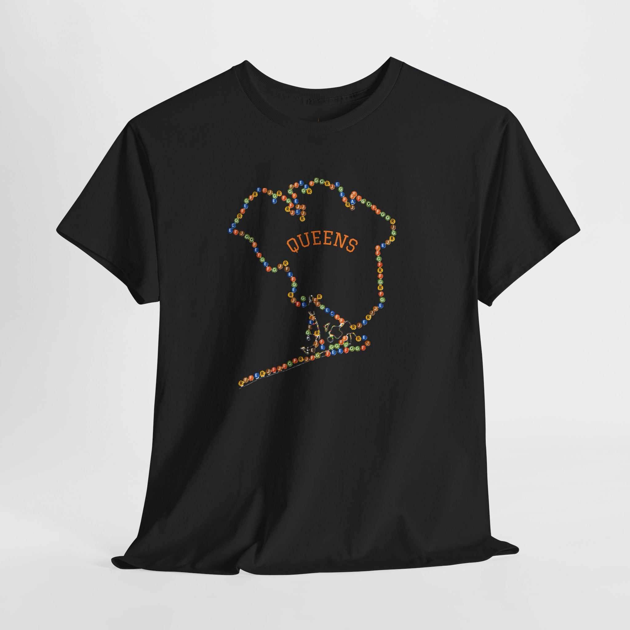 Queens Map Subway Signs T-Shirt | NYC Subway Tee