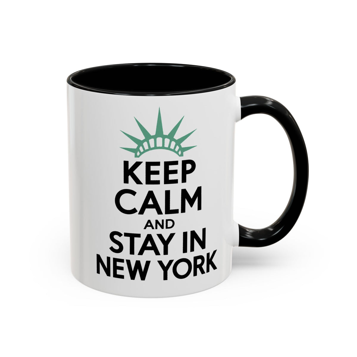 Keep Calm and Stay in New York Accent Coffee Mug 11oz + 15oz