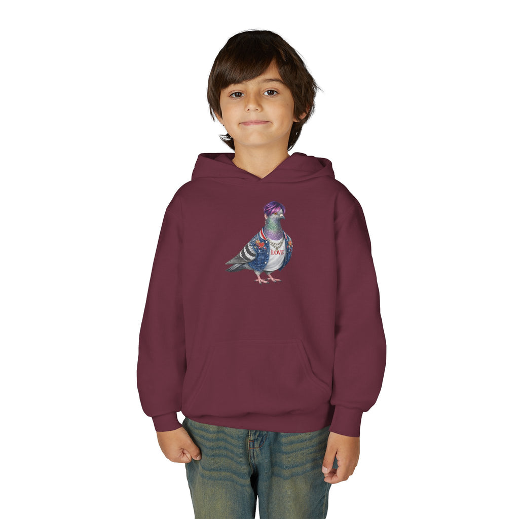 Sudadera con Capucha Personalizable para Niños Koreatown NYC Pigeon NYC | Sudadera con Capucha para Niños Amantes de las Aves Estrella de KPop de Nueva York