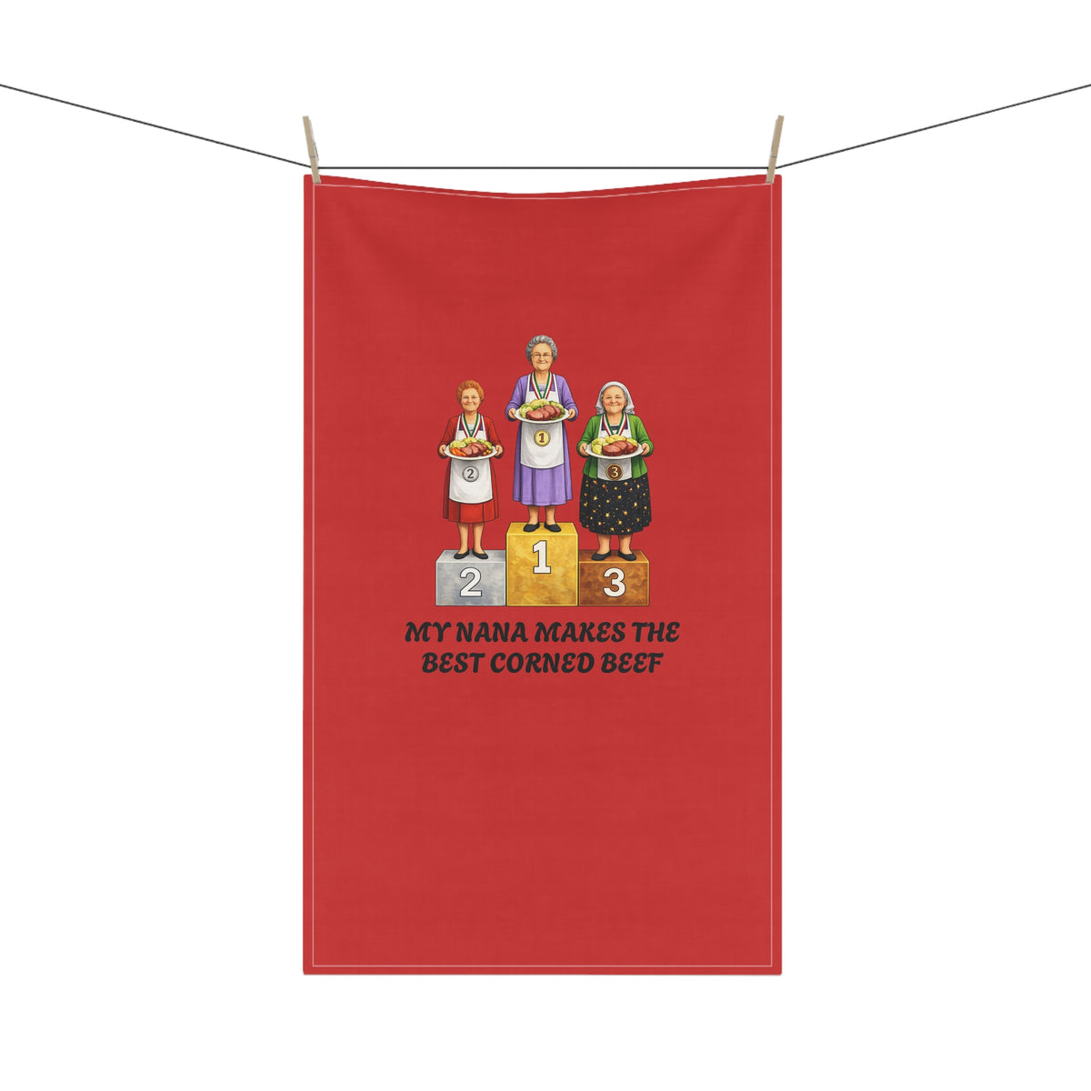 My Nana Makes the Best Corned Beef Tea Towel | Irish Grandma Corned Beef Competition Nana Towel