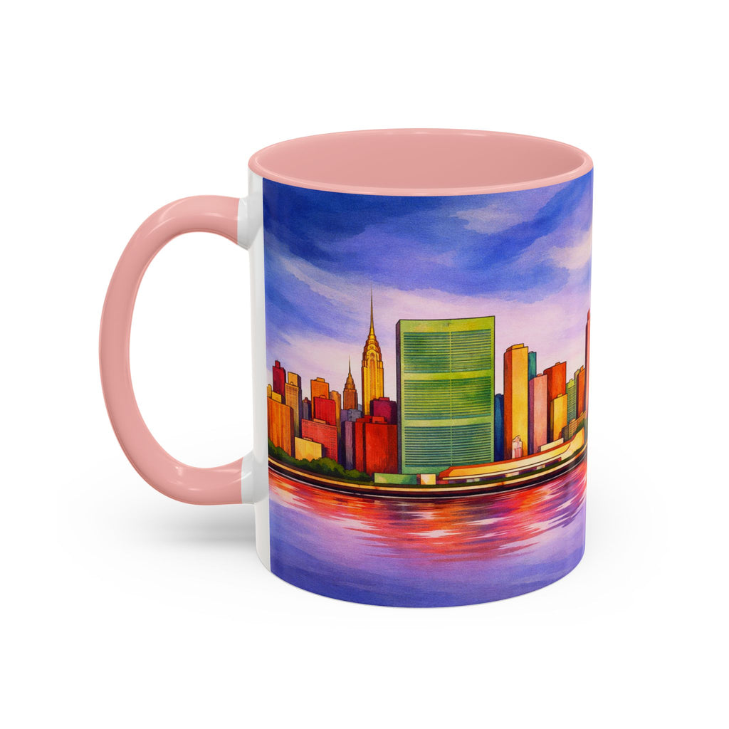 Colorful Midtown Manhattan Skyline NYC Accent Coffee Mug