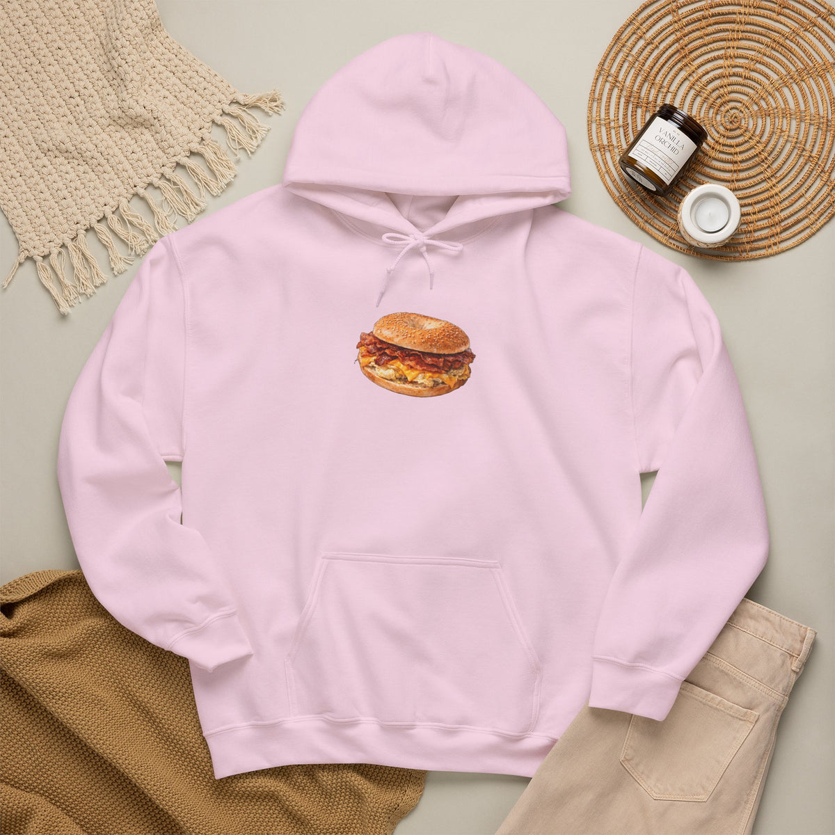 NYC Bacon Egg and Cheese Hoodie — New York Bodega Sandwich Hooded Sweatshirt