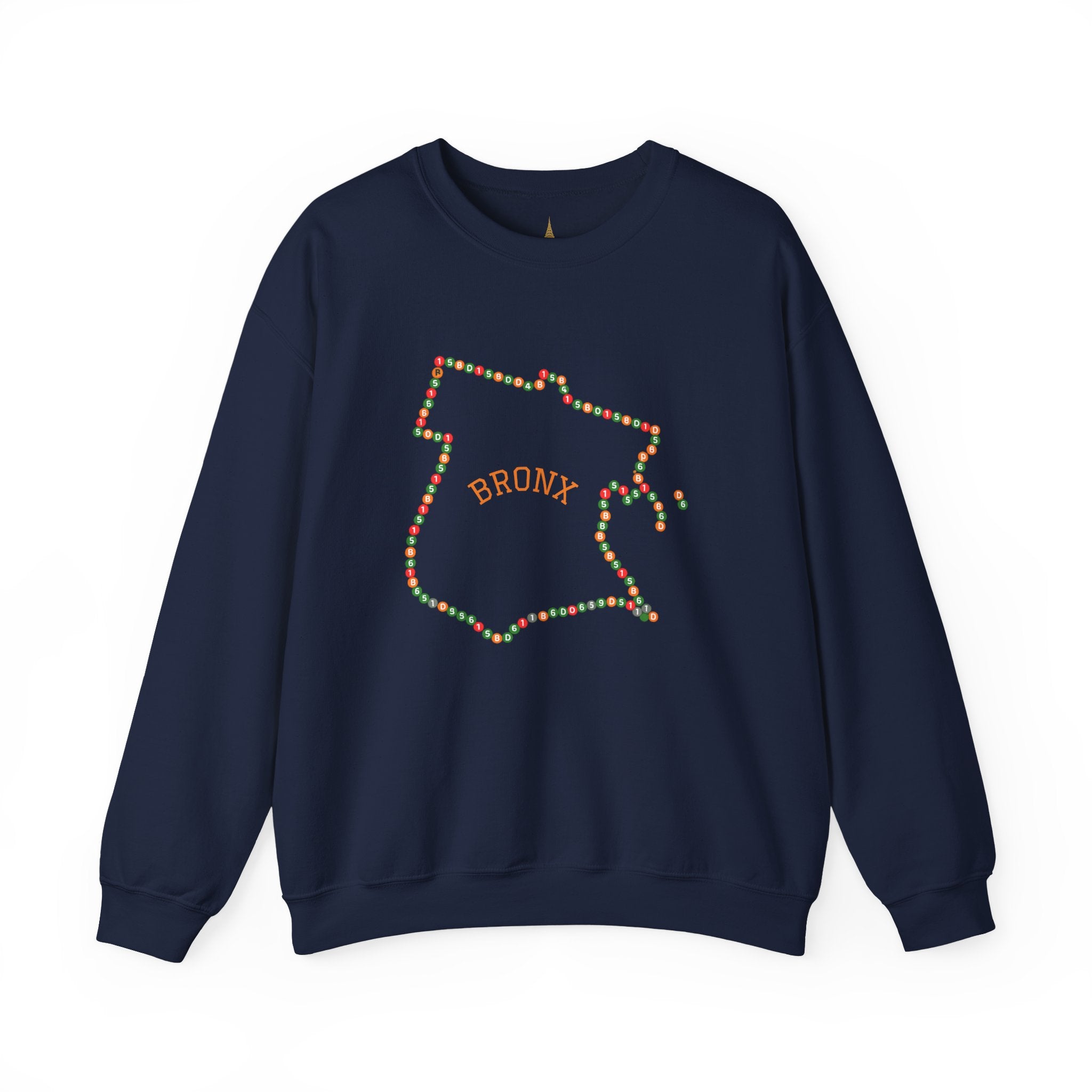The Bronx Map Subway Signs Sweatshirt | NYC Crewneck Sweater