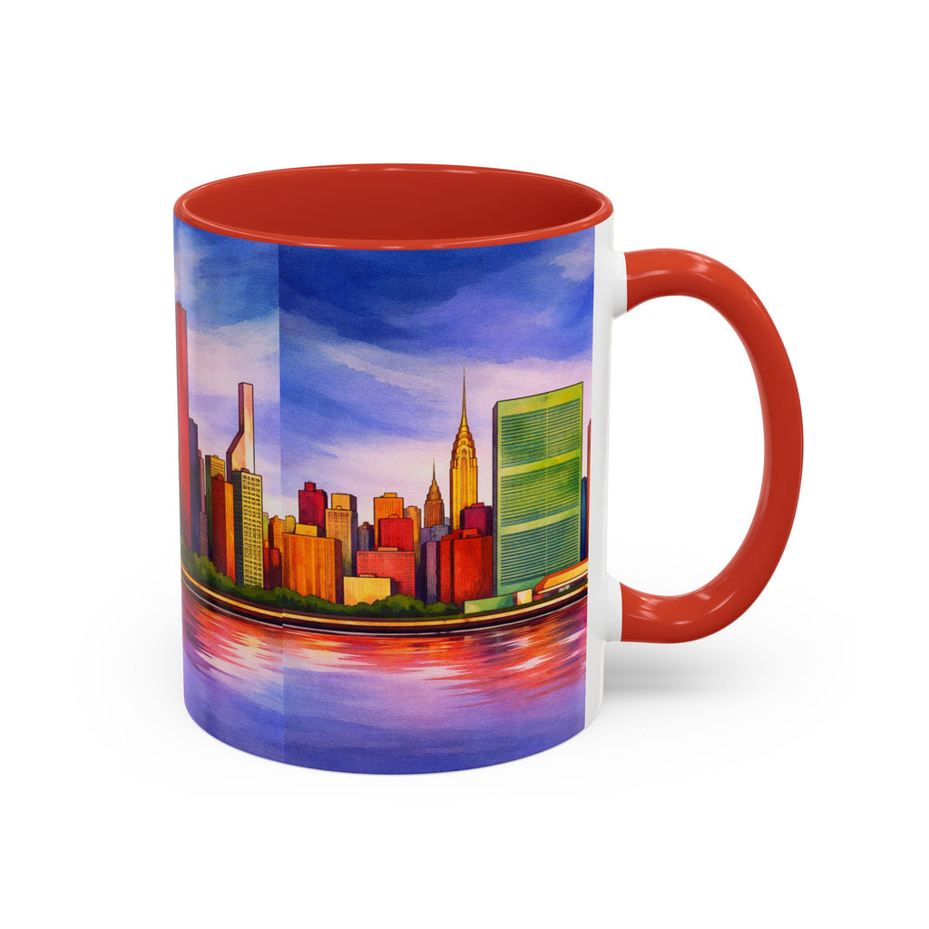 Colorful Midtown Manhattan Skyline NYC Accent Coffee Mug