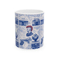 Historic East Village Blue Toile de Jouy Mug | NYC Chinoiserie Ceramic Mug