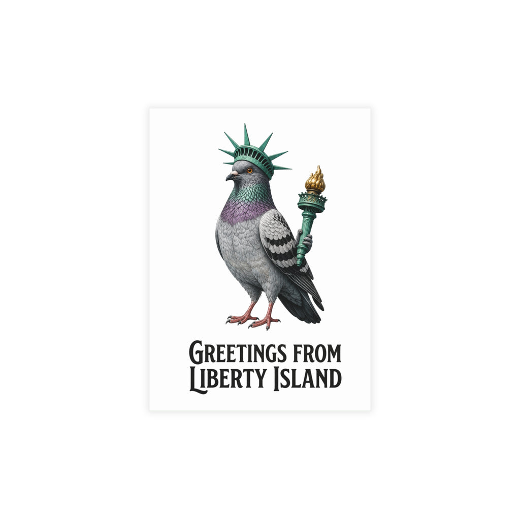 Liberty Island NYC Pigeon Postcard Bundle (envelopes included)