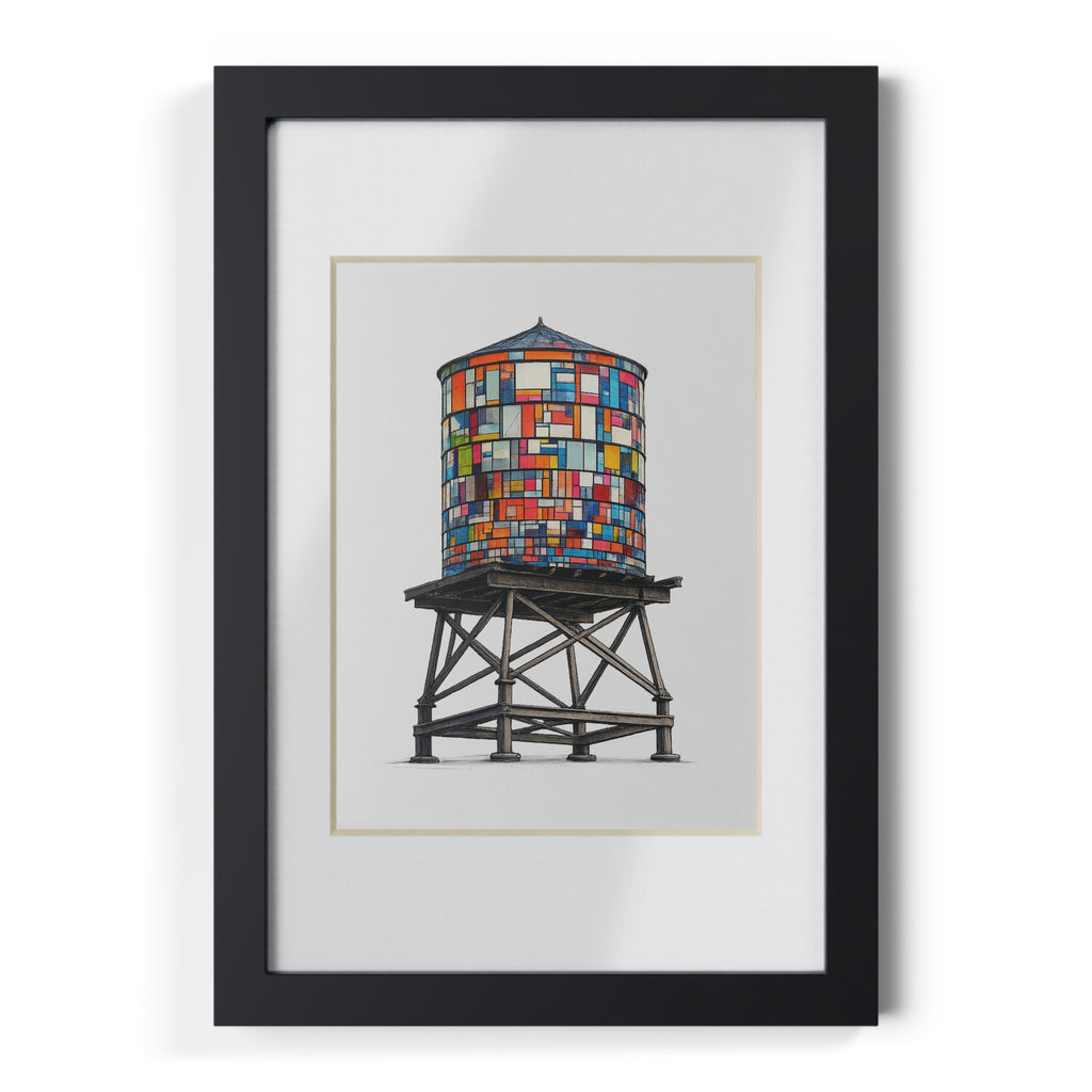 Boceto Torre de Agua DUMBO | Marco Negro